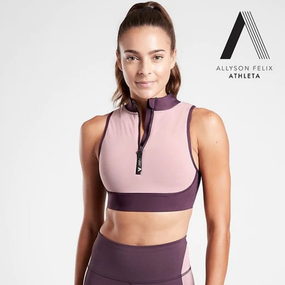 Athleta Other - Athleta Legend Zip Front Bra A-C size M *